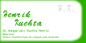 henrik kuchta business card